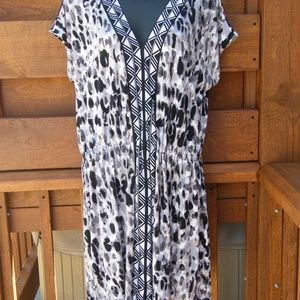 Tunic top with elastic waist